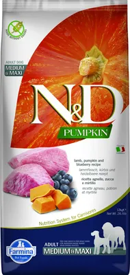 Immagine prodotto di Farmina N&D Adult Medium/Maxi Pumpkin & Lamb & Blueberry