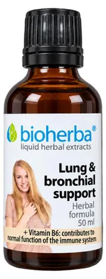 Obrázok produktu pre Bylinný komplex na podporu pľúc a priedušiek – 50 ml – Bioherba