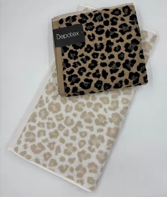handtuch liegetuch jacquard baumwolle tierprint