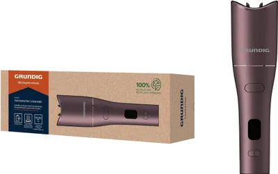 Obrázok produktu pre Grundig EasyCurl, automatická kulma, HS 6230, veľké a malé kučery, dlhé a krátke vlasy, bezdrôtová, napájaná batériou, 3 nastavenia teploty, keramický povrch, časovač, LCD, fialová