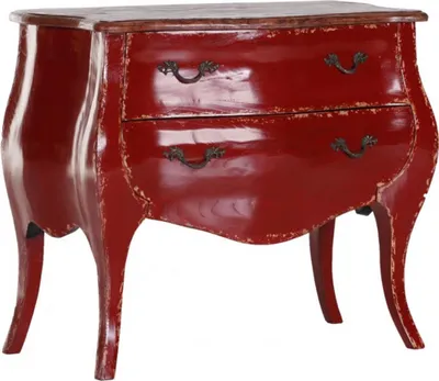 Image de Casa Padrino Commode baroque rouge / bois 91 cm - Armoire Meubles
