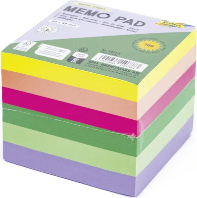 Immagine prodotto di folia 9931/E folia Foglietti per portafoglietti, 90 x 90 mm, 700 fogli, colorati