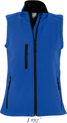 Image de SOLs 46801 | Gilet de corps Rallye Softshell sans manches pour femme - Couleur : Bleu Royal - Taille : L