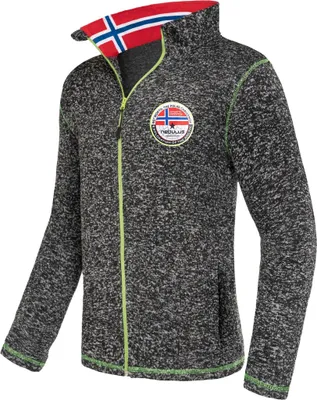 Immagine prodotto di Giacca in pile Nebulus LUZON uomo, calda giacca in pile, con zip integrale lunga, P5165 - Uomo, nero, L