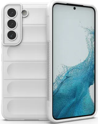 Produktbild von Samsung S22 5G Hülle, Weich TPU Silikon Stossfest Anti-rutsch Schutzhülle für Samsung Galaxy S22 5G Weiß