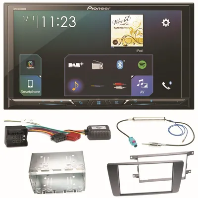 Produktbild von Pioneer SPH-DA230DAB Carplay Android Auto Einbauset für Skoda Octavia 2 Yeti 5L