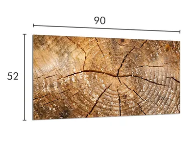 Imagen del producto de Placa protectora de vidrio para estufa, 90x52 cm, madera