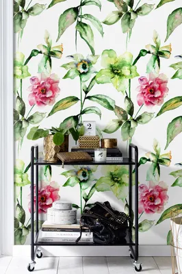 Produktbild von Coloray Fototapete 104x70 cm Latextapete Magicstick - wilde Blumen