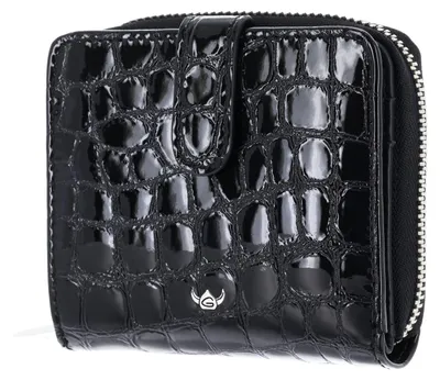 Productafbeelding van Golden Head Leer portemonnee Cayenne RFID Protect Minibörse mit Riegel 1006 Schwarz zwart