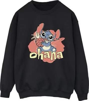 Produktbild von Disney - "Ohana" Sweatshirt für Damen BI22803 (M) (Schwarz)