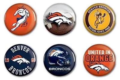 Image de Lot de 6 badges des Broncos de Denver
