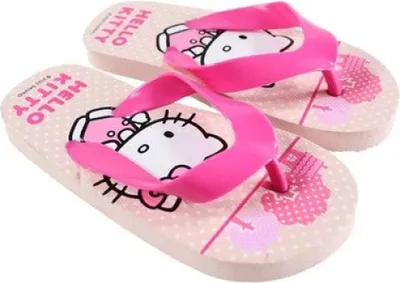 Produktbild von Hello Kitty Kinder Mädchen FlipFlops Sandalen Latschen Gr. 24-32 – Rosa / 28