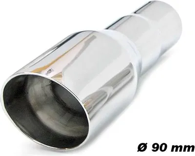 Produktbild von Auspuffblende Edelstahl Ø ID 2,25" OD 90mm Auspuff Blende Jeep Universal