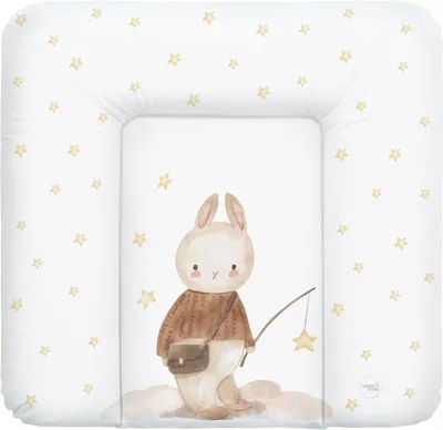 Produktbild von Ceba Baby® weiche Wickelauflage 75x72 cm - Baby Wickelunterlage - Wickeltischauflage für Junge und Mädchen - Wasserdicht, abwaschbar - Träumer