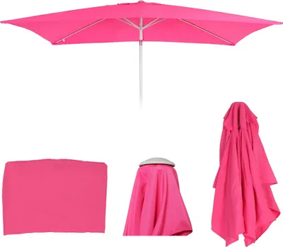 Produktbild von Náhradný poťah na slnečník N23, náhradný poťah na slnečník, 2x3m obdĺžniková látka/textil 4,5kg UV 50+ ~ ružová