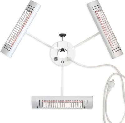 Produktbild von VASNER Umbrella X30 Schirm Heizstrahler 3000 Watt Fernbedienung IP65 Silber bis 80 mm