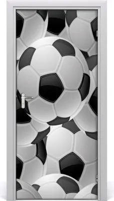 Produktbild von Tulup Türaufkleber 95x205 cm Dekorative Aufkleber Selbstklebend Wasserdichte Tapete Abnehmbar Schlafzimmer Wohnzimmer Wohnkultur - Fußball-Klebstoff
