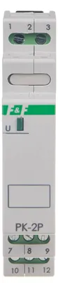 Zdjęcie produktu dla F&F | Przekaźnik elektromagnetyczny PK-2P - 12V - Kompaktowy i niezawodny - Łatwa instalacja - 2 x NO/NC
