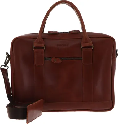 Produktbild von Buckle & Seam Leder Business Briefcase Everett - Cognac / Dots