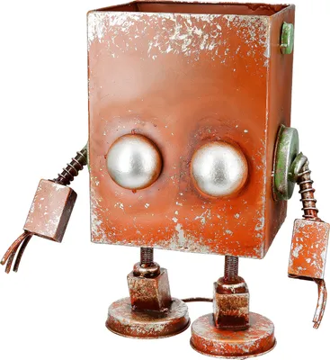 Produktbild von Casablanca by Gilde Übertopf Roboter Robotic rostbraun H. 37,5 cm, 59317