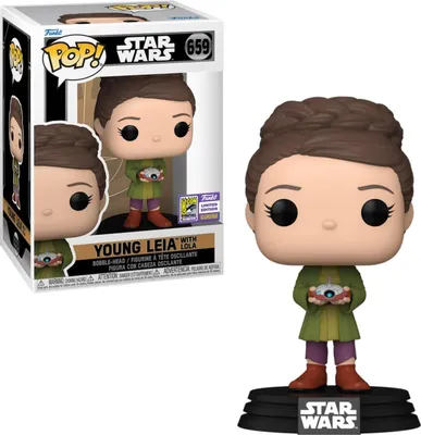 Produktbild von Funko Pop! Star Wars: Obi-Wan Kenobi Young Leia With Lola (Sdcc 2023 Exclusive)