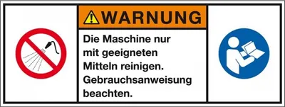 Produktbild von Dreifke® Aufkleber I Produktsicherheitsschild Warnung Die Maschine nur, RoHS ...