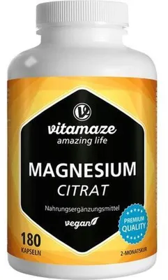 Imagen del producto de Vitamaze, Citrato de Magnesio, vitamina individual