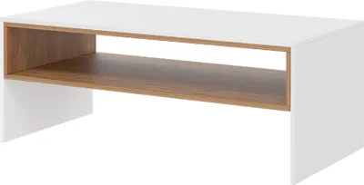 Produktbild von MIRJAN24 Couchtisch Truleko 6, Wohnzimmer Kollektion, Sofatisch, Stilvoll Kaffeetisch (Farbe: Eiche Craft Gold / Weiß)