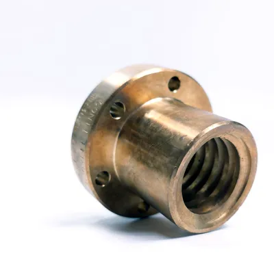 Image de Écrou trapézoïdal Tr36X6, gauche, de couleur bronze, marque Ffr – Ozd