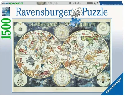 Immagine prodotto di Ravensburger 16003 Ravensburger Weltkarte Puzzle 1500 Teile