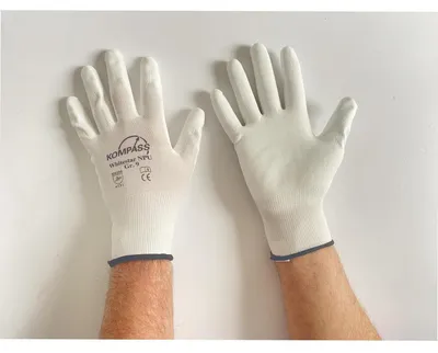 Produktbild von 12 Paar Arbeitshandschuhe Gr.9 Montagehandschuhe Handschuhe weiß