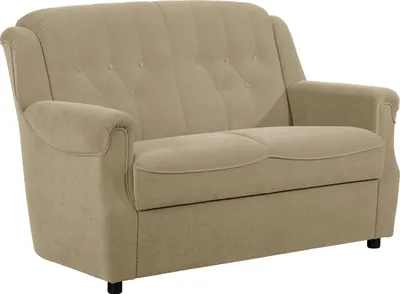 Produktbild von Max Winzer Sofa 2-Sitzer Freiburg - Flockstoff sand - Maße: 133 x 83 x 89 cm
