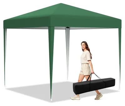 Produktbild von Eikuavons Faziango Pavillon 3x3 m ohne Seitenwände, Pop-Up Faltpavillon mit wasserdichtem 210D-Oxforddach, UV-Schutz 50+, 3-fach höhenverstellbar, Tragetasche, Grün