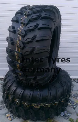 Produktbild von 2x 25x10-12 Reifen P3035 Geländereifen für Quad HAKUBA 25x10.00-12 25x10R12 255/65-12 6PR E4