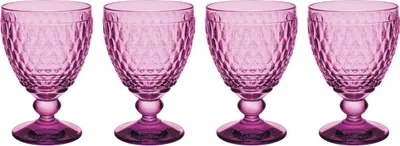 Produktbild von Villeroy & Boch Boston Berry 4er Set Rotweinglas 200 ml lila Kristallglas