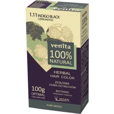 Obrázek produktu pro Venita Barva na vlasy Natural Color 1.11 Indická černá