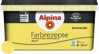 Produktbild von Alpina Wandfarbe Farbrezepte Sommerzeit 1 l