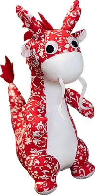 Produktbild von Neujahrsdrache Maskottchen Simulation Drachenpuppe Zodiac Drache Plüschtier