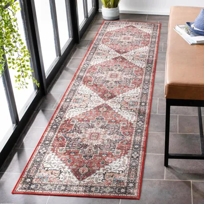 Produktbild von Omgoods – Waschbarer Vintage-Teppich für den Flur und das Wohnzimmer – 60 x 240 cm