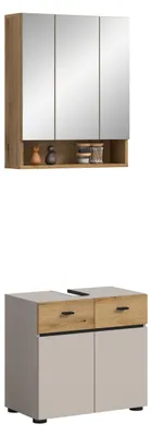 Produktbild von Badkombination Bad Set Aqua | 2-teilig | Kaschmir / Evoke Oak ohne