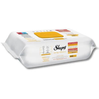 Produktbild von Sleepy Easy Clean Oberflächenreinigungstuch Kräuterseifenzusatz (GELB) 100 Stück