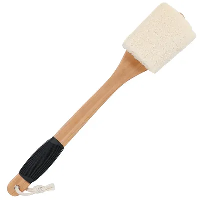 Produktbild von Holz-Luffa Rückenbürste zur natürlichen Exfoliation