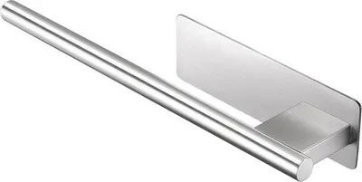 Zdjęcie produktu dla Wieszak na ręczniki bez wiercenia - stojak na ręczniki ze stali nierdzewnej - organizer do łazienki - stal nierdzewna 304 - 22 cm - srebrny
