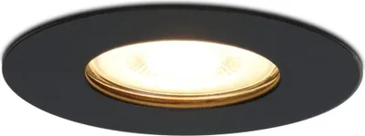 Produktbild von hoftronic LED Einbaustrahler 4W 345lm 2700K GU10 Rund IP65 Schwarz