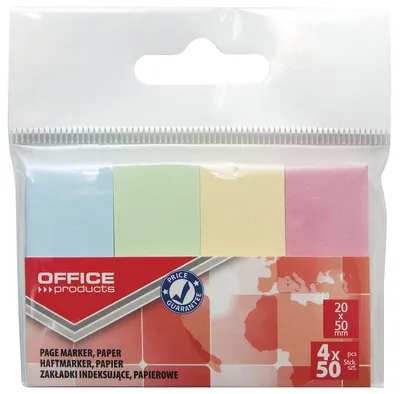 Image de Intercalaires d'indexation 20 x 50 mm, 4 x 50 feuilles