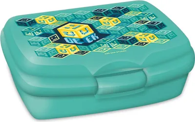 Immagine prodotto di ARS UNA Lunchbox porta pranzo per la scuola e il tempo libero, Geek - Minecraft, verde-giallo, per ragazzi