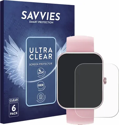 Produktbild von 6x Für Ucani S80K 1.83" Schutzfolie Savvies Displayschutz Display Schutz Folie Klar Transparent