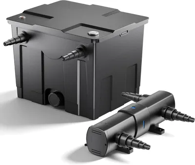 Image de Kit de filtration pour étang - Filtre pour étang - Filtre biologique - Purificateur d'eau - Filtre UVC - Pour les étangs jusqu'à 12 000 litres