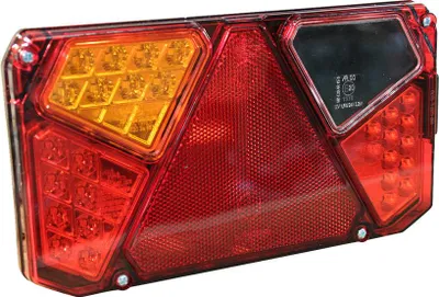 Was Rechteckige LED-Rückleuchte 242x134x58,2 Links 917+WAS 5-polig