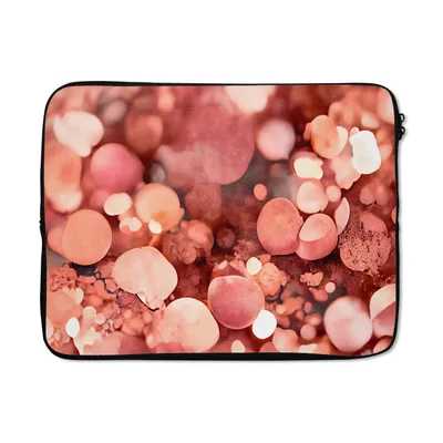 Produktbild von MuchoWow® Laptop Hülle 15 Zoll Abstrakt - Glitzer - Rosa - Luxus Laptoptasche - Laptoptasche - Sleeve - Rundum-Schutz